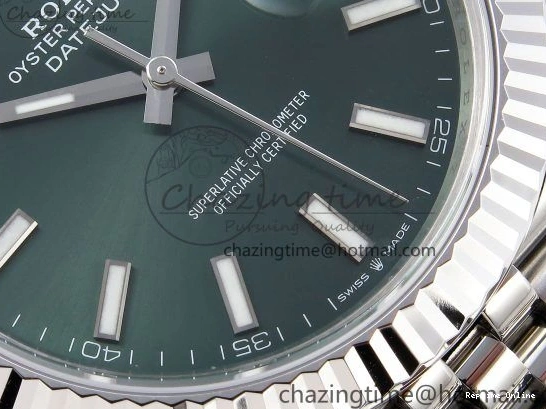 0414 HighPerformance DateJust 41 126334 904L SS VSF 1:1 Best Edition Green Dial on Jubilee Bracelet VS 1323